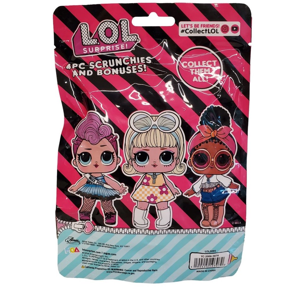 LOL Surprise Scrunchies and Bonuses LOL Surprise Toys Unboxing Toys Hair Ties